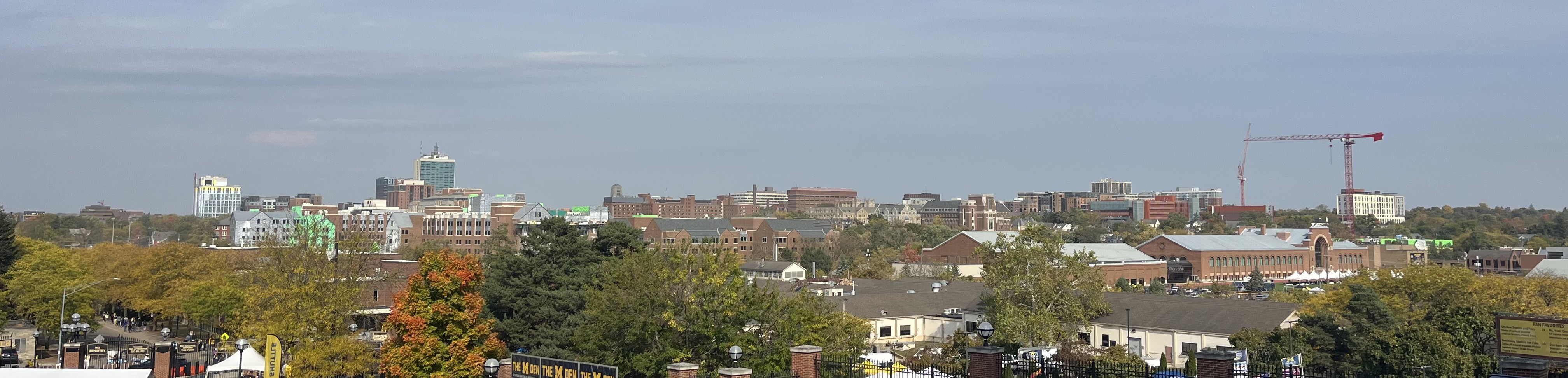 Ann Arbor and University of Michigan skyline
